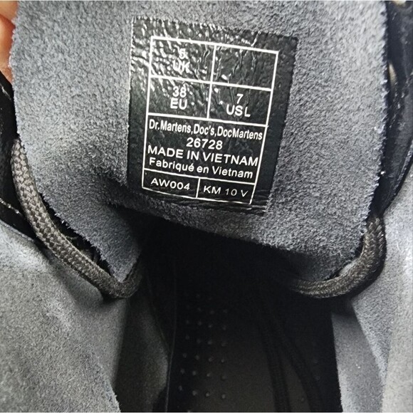 Dr. Martens 1460 Mono Black Patent Leather Combat Boots 7 - Picture 8 of 9